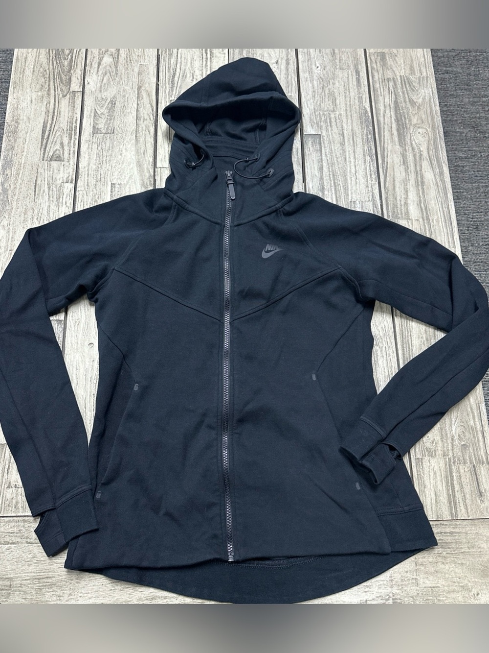 Nike Black Hooded Bomber Jacket